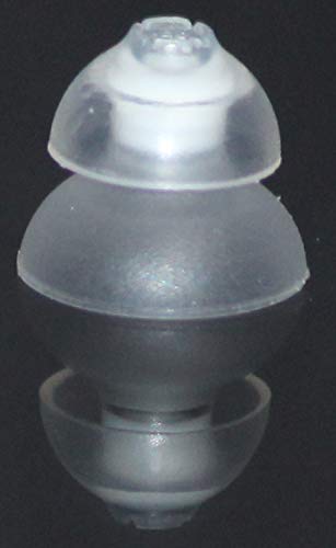 Image of FCS Pack of 2 Click Dome for Signia, A&M, audibene, Audio Service, HearUSA, TruHearing RIC and Instant Fit Click CIC /ITC Hearing Instrument. (8 /10 Double Dome)
