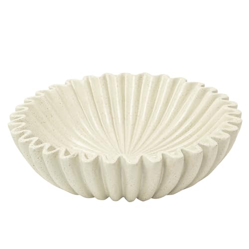 Bols décoratifs pour salon et centre de table moderne de couleur blanc cassé