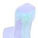 SINSSOWL vente en gros 25pc rubans en organza Housse de chaise nœuds rubans nœuds de mariage décoration de Ceremonie Fête événement Anniversaire 17 x 275cm 20 Colours---menthe verte