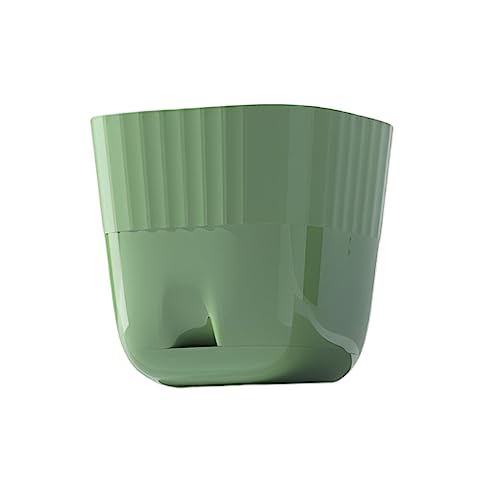 osiuujkw Macetas de Flores nórdicas, bandejas con Agujeros, macetas suculentas para Plantas de Interior, macetas de plástico, prácticas y Sencillas para decoración de balcón, Verde, Metro