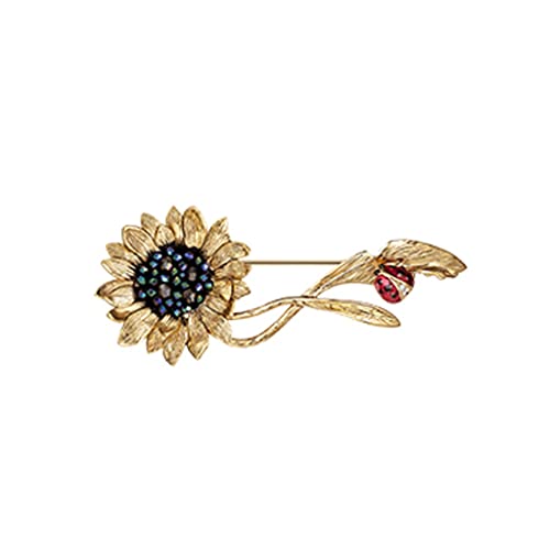 Broche coccinelle cristal rétro pour sublimer un manteau ou une robe de soirée