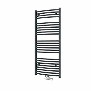 Heilmetz Gebogen Badheizkörper 120x50 Anthrazit