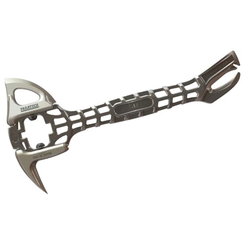 Body in titanio ultraleggero Paratech Titan Crash Axe 22-000120 (CrashAxe Ascia in metallo, strumento di frantumazione in titanio), corpo in titanio ultraleggero, utensili intercambiabili sulla testa in acciaio inox