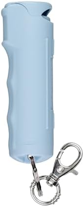 SABRE Pepper Spray - Fast Flip Top, Snap-Clip Keychain, Easy to Use & Carry, Maximum Police Strength OC Spray With UV Dye For Self Defense, 10 Second Spray Time, Finger Grip for Faster Aim,0.54 fl oz