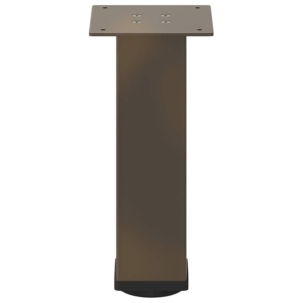 Set di 4 gambe da tavolo, 42-44 cm, in acciaio verniciato a polvere