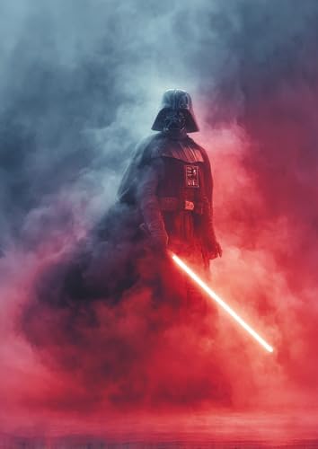 Frenchiart FixArt Poster Métallique – Star Wars – Dark Vador – 30 cm x 42 cm - Avec aimant...