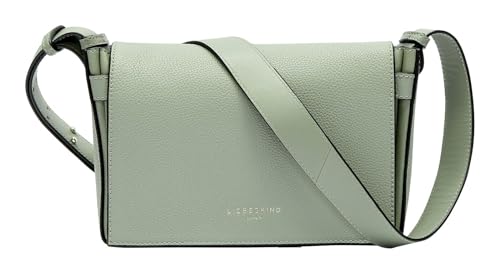 LIEBESKIND BERLIN Leder Umhängetasche Hilla Small Pebble Crossbody Bag Opal Green khaki
