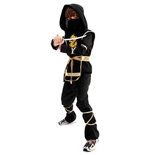 Disfraz Ninja para Niños Halloween con Accesorios miniatura 7