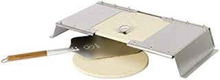 Moesta-BBQ 19714 PizzaCover Flex Set - Barbecue a gas in acciaio inox - Set con coperchio per pizza, pala per pizza e pietra per pizza