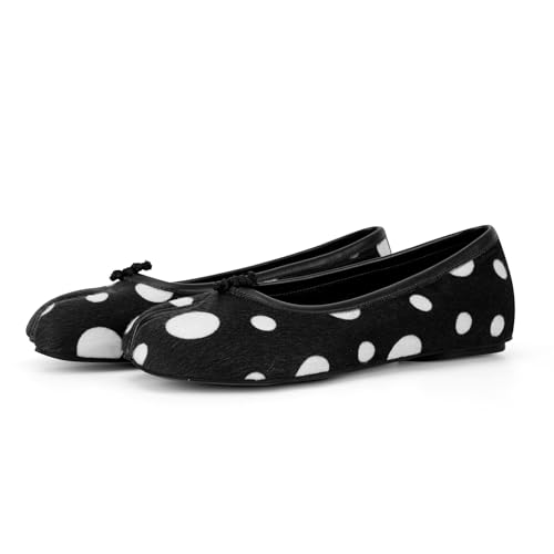 Image of Tabi Shoes Women Split Toe Shoes Wide Width Ballet Flats Comfort Casual Work Shoes for Women Office