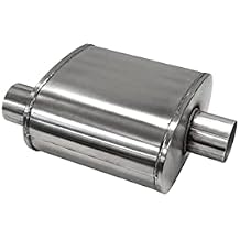 CORSA EXHST Corsa - Custom Sport Muffler 304SS 2.5in Offset In / 2.5in Center Out 10in Length CP250CT
