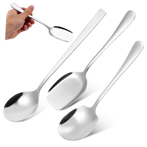 BRIGHTFUFU 1 Set Buffet Serving Spoon Silverware Large Serving Spoon Rice Spoons Kitchen Serving Spoon Large Soup Spoons Banquet Serving Spoons Public Spoon Household Scoop Stainless Steel