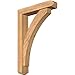 Ekena Millwork BKT0604X26X38THR04SWR Thorton Craftsman Smooth Bracket w/Offset Brace, Western Red Cedar