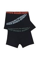 Bonds Boys' Underwear Trunk Sport, Black (3 Pack), '12/14