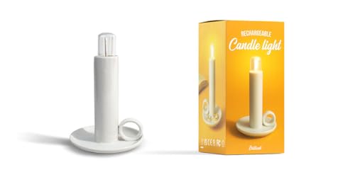 Image of Suck UK Candle Lamp - LED Lamp - Wee Willie Winkie - Cordless Bedside Night Light - Table Lighting - Candlestick Light with Torch - Dimmable Touch Control - Rechargeable Portable Battery USB-C
