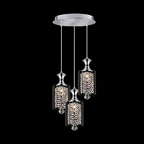 Suspension luminaire cristal contre les pièces sombres et tristes