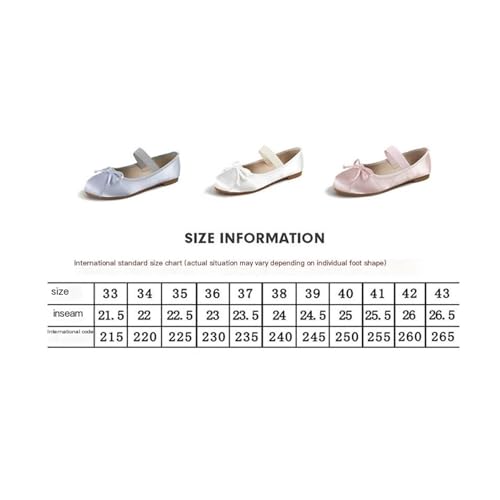 Ballet Flats Women Shoes Mary Jane Shoes Versatile Chic Slip On Flats(Blue,5)2