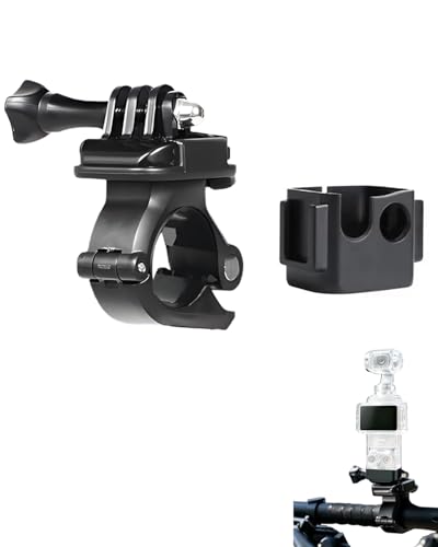 Lokyoyo Support de vélo dédié compatible avec DJI Osmo Pocket 4/3, avec cadre adaptateur – Aucun accessoire supplémentaire nécessaire (pour poche)