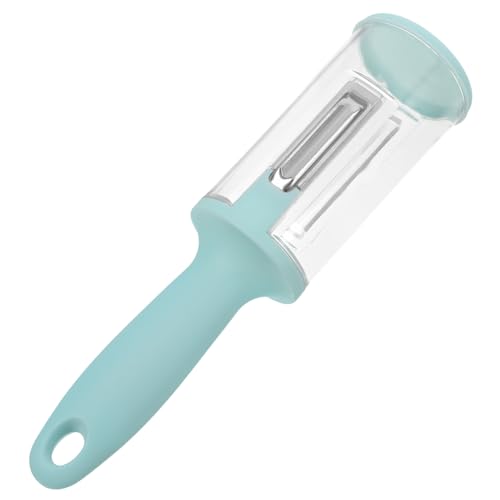UTHCLO 多機能キッチンピーラー 収納ボックス付き 軽い力でスムーズに皮むき 防飛散設計でキッチン清潔 魚のうろこ取り キャベツ千切り対