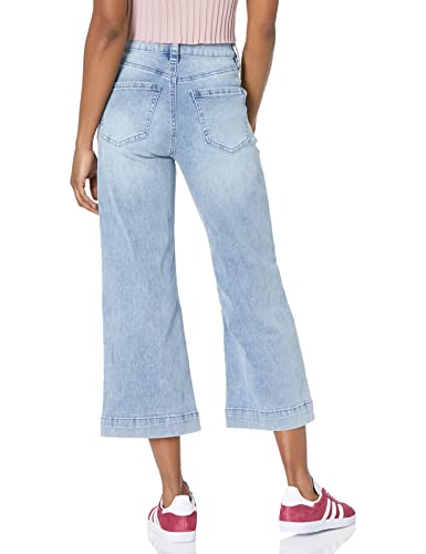 dollhouse Women's Double Button Wide Leg Jeans2