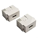 Caswynlife Modulo USB per presa elettrica da 220 V, adattatore di ricarica rapida da 5 V 2,1 A con interruttore, compatibile con telefoni cellulari e dispositivi USB, per uso domestico e alberghiero