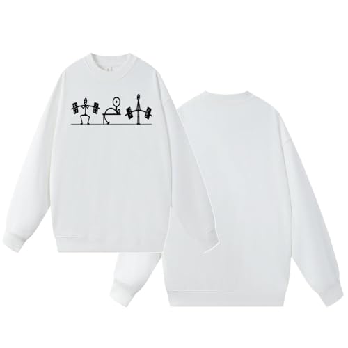 Men's and women's sweatshirts featuring a round neck and a relaxed fit are trendy versatile and casual patterned3
