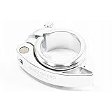 MicrOHERO 鍛造 アルミ合金 軽量63ｇ シートクランプ Φ40.8mm SC-QR41 (シルバー)