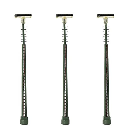 Evemodel 3 piezas escala N farola de mástiles con celosía Focos de modelismo ferroviario para maquetas
