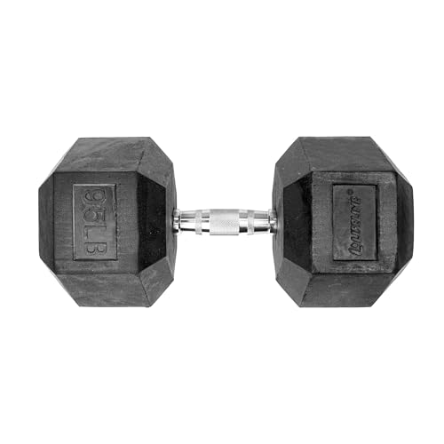 Image of Lifeline Fitness Hex Dumbbells, Rubber Wrapped Hex Dumbbells, Premium Quality, Ergonomic Knurled Handle, Dumb Bells for Exercise, Home Gym Exercise Weights