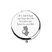 WUSUANED Beauty Fairy Movie Makeup Mirror It’s Not What We Have in Life It’s Who We Have in Our Life Jewelry Beauty Beast Fans Gift Princess Belle Fans Gifts (Belle Princess Mirror Steel)
