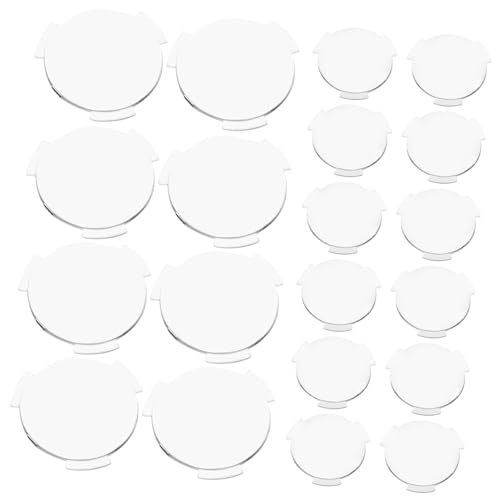 GOOHOCHY VR Headset Lens Set 20pcs 25mm Diameter 45mm Focal Length Winged Biconvex 3D Glasses Lens Replacement Lightweight Accessories for Tablets Smartphones Gaming Consoles