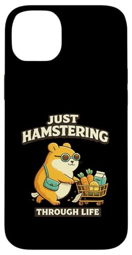 Hamstering Through Life �n���X�^�[ �O���t�B�b�N ���킢�� ���� ������ �X�}�z�P�[�X iPhone 14 Plus �p