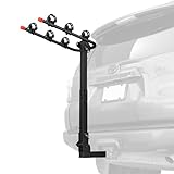 Retrospec Lenox Hitch Mount Car Bike Rack for SUV, Car, Truck, Van | 2, 3, and 4 Bike Rack Hitch Mount with Anti-Wobble, Tilt-Away, Fold-Down Arms | 2' Hitch Receiver Bike Carrier