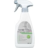 Nanoprotect Spray gegen Milben | 0,5 Liter Sprühflasche | Schnell- und Langzeiteffekt | Milbenabwehr Innen und Außen | Geruchloses Milbenspray auf Wasserbasis