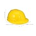SUPVOX Kids Construction Hard Hat Toy Set - 4 Pack Yellow Plastic Engineering Safety Helmets for Dress up Pretend Play and Theme Party Accessories