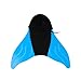 DEBAIJIA Mädchen Flipper Tauchen Meerjungfrauenflosse Kinder Schwimmen Training Monofin Jungen Schwimmflossen Meerjungfrau Flossen（A-(49*46CM)-B155-Blau