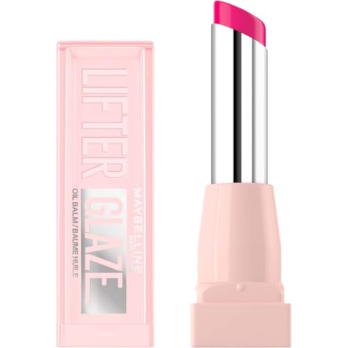 Maybelline New York Bálsamo Labial con Color, Labios Suaves y Brillantes, Hasta 24h de Hidratación, con Ácido Hialurónico, Lifter Glaze, Tono 003 Rose Bite