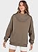ANRABESS Womens Oversized Sweatshirts Turtleneck Pullover Long Sleeve Hoodies Tops 2025 Fall Fashion Preppy Outfits Brown-L