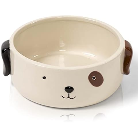 Large Ceramic Dog Bowl | Ceramic Dog Dish | Large Dog Feeding Bowl | Cute Feeding Bowl for Dogs Cover