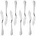 8pcs Stainless Steel Butter Knife, Cheese/Butter Spreaders, Breakfast Spreads Knives,Cheese and Condiments(Silver)