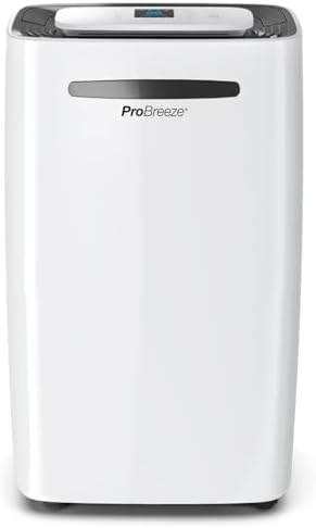 Pro Breeze Anti-Humidity Dehumidifier 20L, Rooms up to 30 m², Rem...
