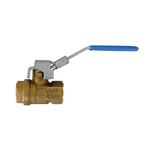 Morrison Bros. Co. 691B-0500 1V Full Port F x F Locking Ball Valve, 1", Brass
