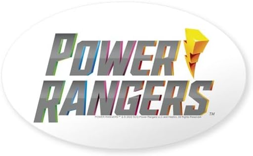 CafePress Power Rangers Stacked Logo Oval Bumper Sticker Car Decal