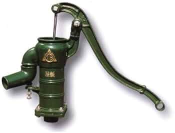 手押しポンプ　インテリア用 楽天市場】T32PD 台付き 手押しポンプ 井戸ポンプ 東邦工業製 ピストン