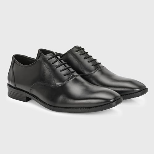 Image of Blue Leather by Centrino Genuine Leather Slip-On Men's Formal Shoe |Stylish with Soft Cushioned Insole |Trendy Non Lace-Up Design |Durable Leather with Anti-Skid Sole | Perfect for Formal Wear (4017)
