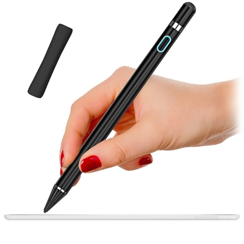 Blue Stylus Pen Pencil, 1st Gen, Replacement for iPad Pro, iPad, iPad Mini, iPad Air, iOS, Android, Capacitive Touch Screen + Free Holder