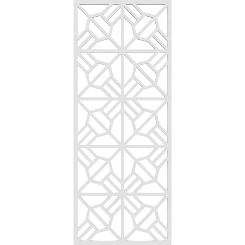 Image of 9 3 /8 inchW x 24 3 /8 inchH x 3 /8 inchT Auburn Decorative Fretwork Wall Panels in Architectural Grade PVC