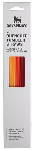 Image of Stanley Quencher Tumbler Straws | Reusable Replacement Straws for Tumbler with Handle | Stainless Steel Drinking Cup Accessory | BPA-Free