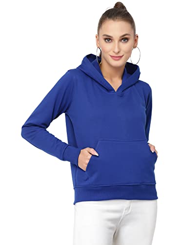 Image of UZARUS Women's Cotton Fleece Stylish Sweatshirt Hoodie