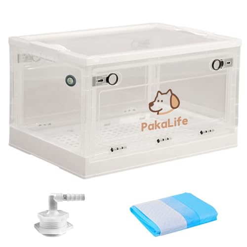 PakaLife Portable Oxygen Tank cat&Dog for pet cage,Dog&cat Inhaler,Puppy Incubator&cat Nebulizer,Built-in Ventilation for Pets up to 30lbs(Large)